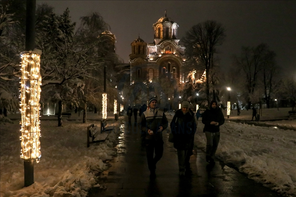 Sniježna noć u Beogradu