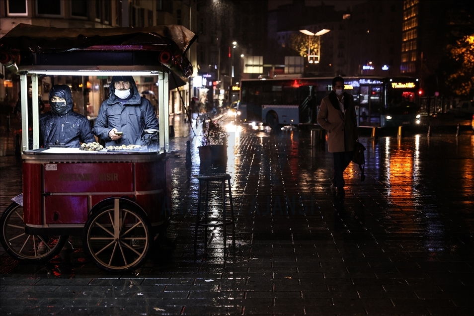 بارش شدید باران در استانبول 