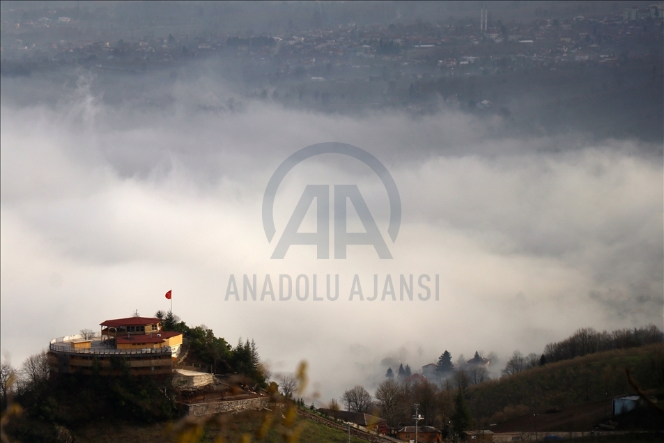 Heavy fog in Turkey's Duzce