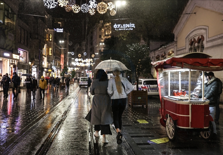 İstanbul'da yağışlı hava