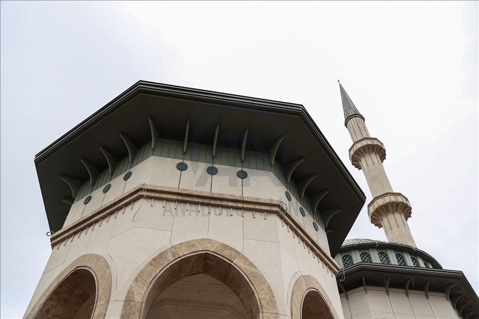 Taksim'de yapılan caminin genel inşaatının yüzde 95'i tamamlandı