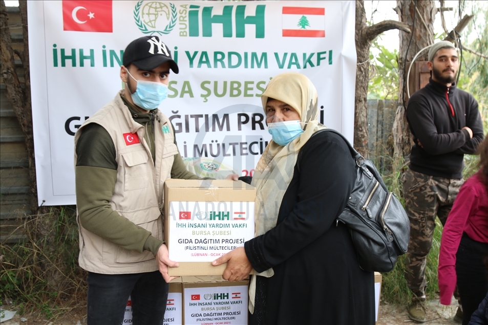 کمک‌های بشردوستانه ترکیه به خانواده‌های فلسطینی در لبنان 