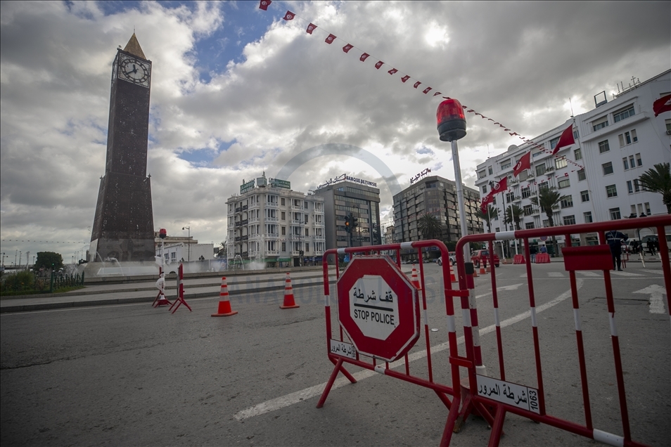 Tunus devriminin 10. yılını Kovid-19 nedeniyle sessiz kutladı
