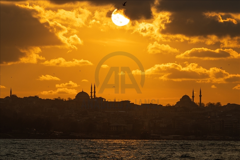 İstanbul'da gün batımı