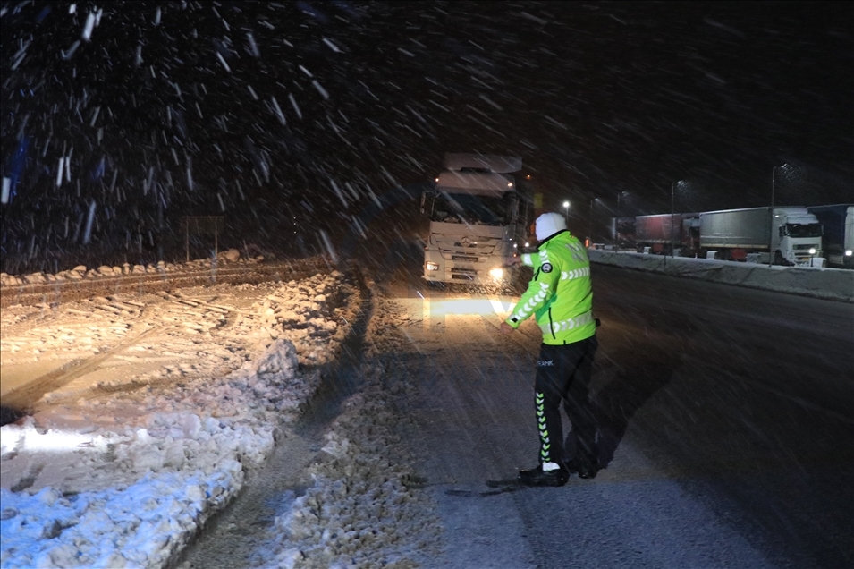 Erzurum ve Erzincan'da kar ve tipi ulaşımda aksamalara yol açıyor