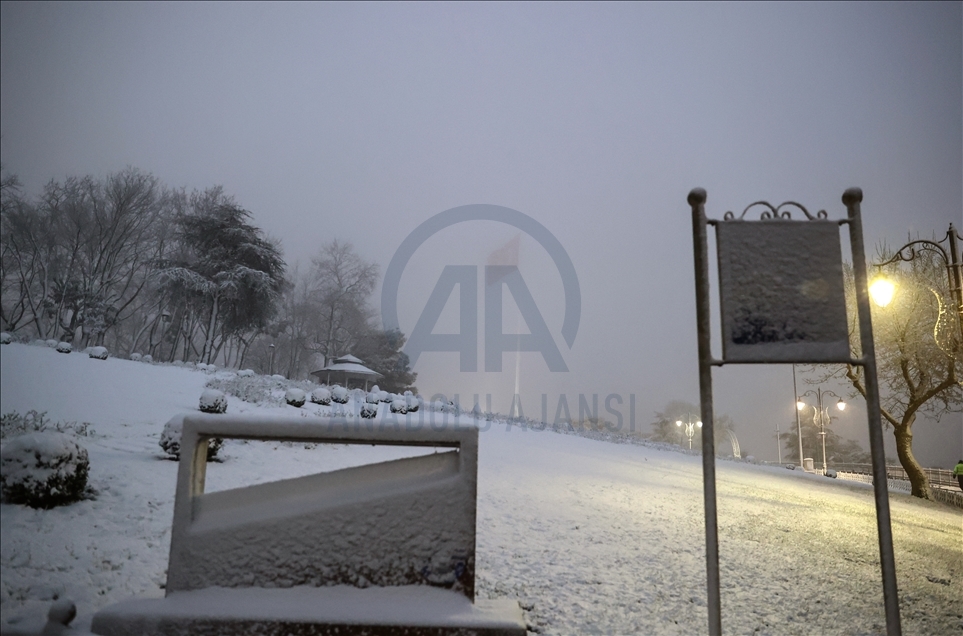 İstanbul'da kar yağışı