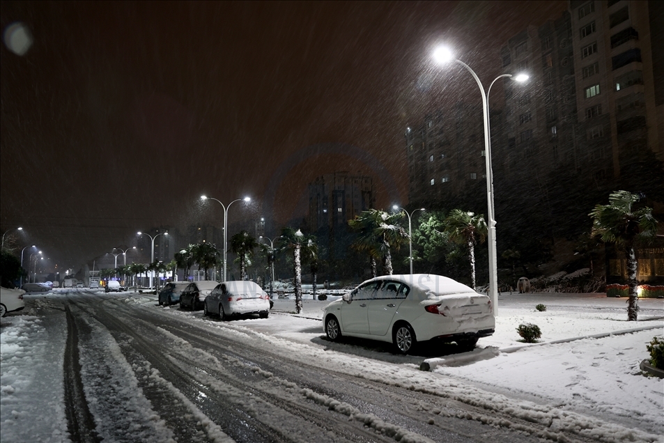 Snowfall in Istanbul