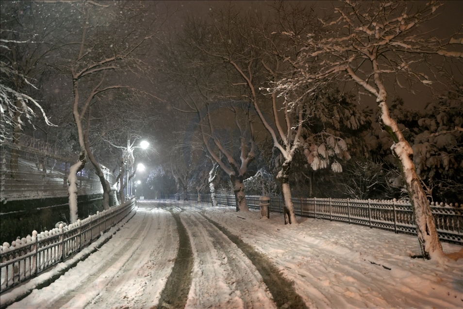 Snowfall in Istanbul