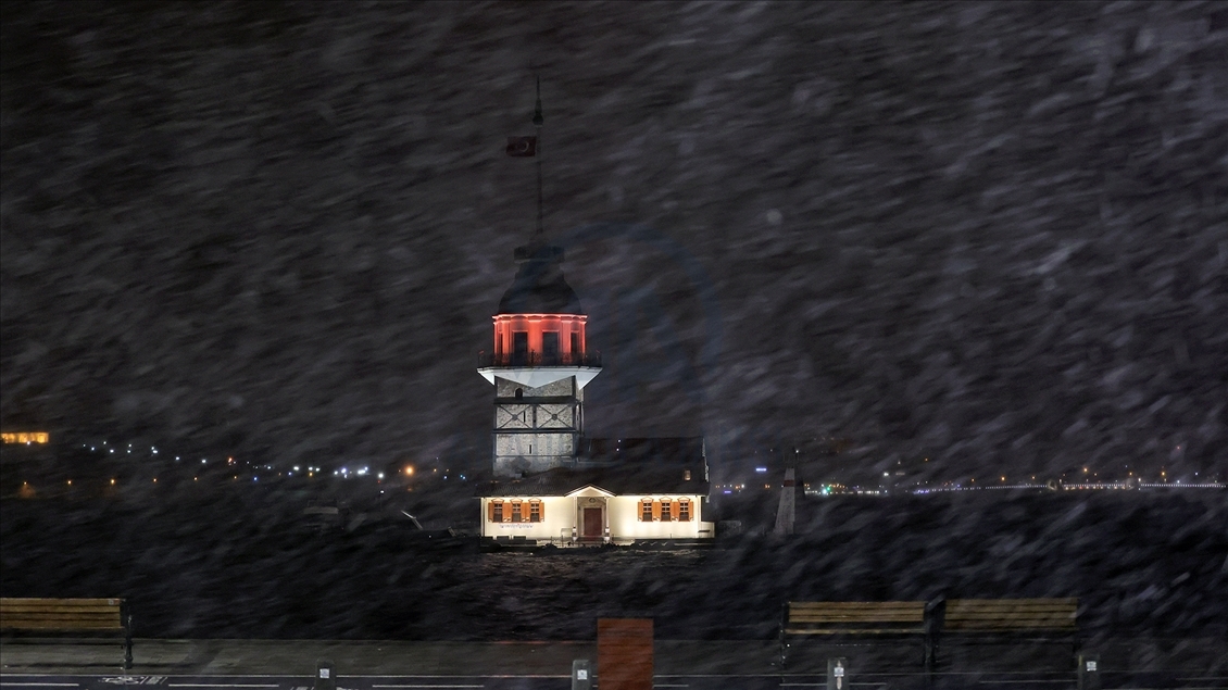 Snowfall in Istanbul