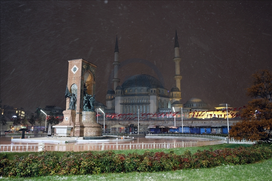 Snowfall in Istanbul