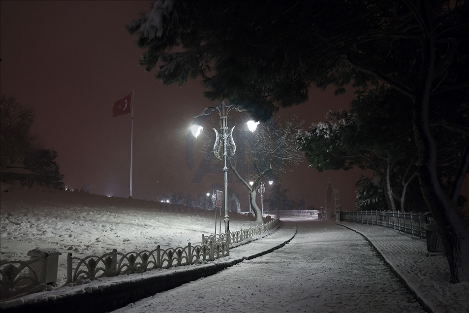 Snowfall in Istanbul