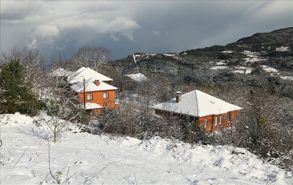 Kastamonu'da kar yağışı