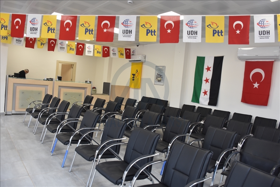 Barış Pınar Harekatı bölgesinde PTT şubesi açıldı