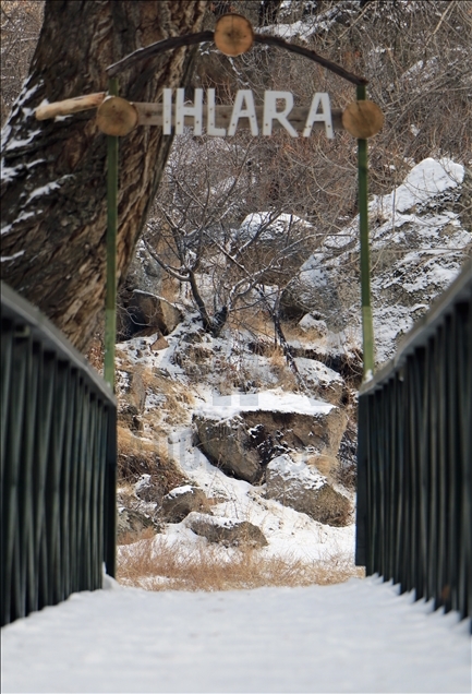 Turquie : la couverture blanche de la vallée d'Ihlara