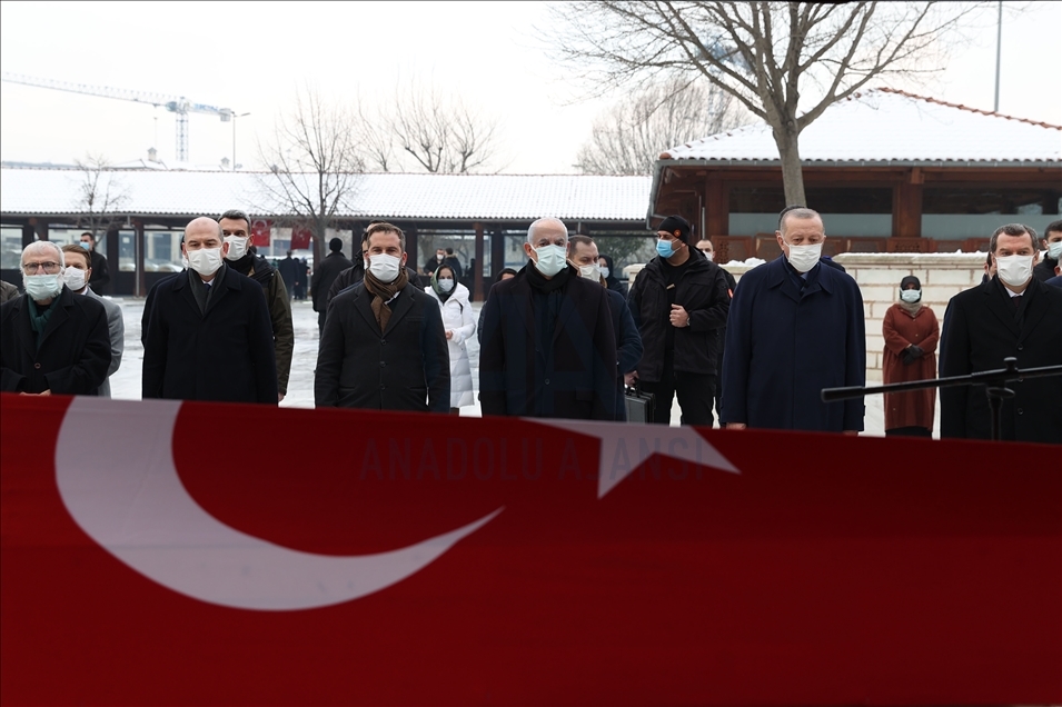 Cumhurbaşkanı Erdoğan, Prof. Dr. Nur Vergin'in cenaze törenine katıldı