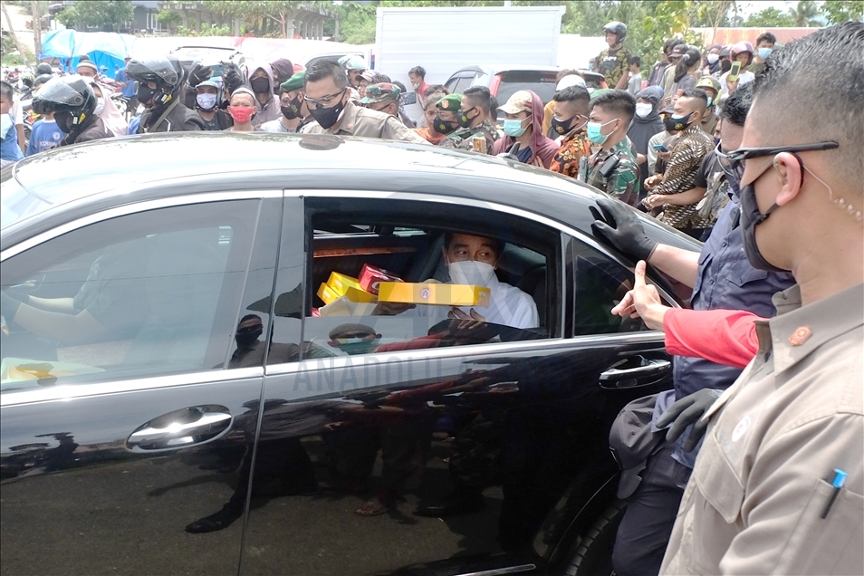 Presiden Jokowi kunjungi korban gempa Mamuju