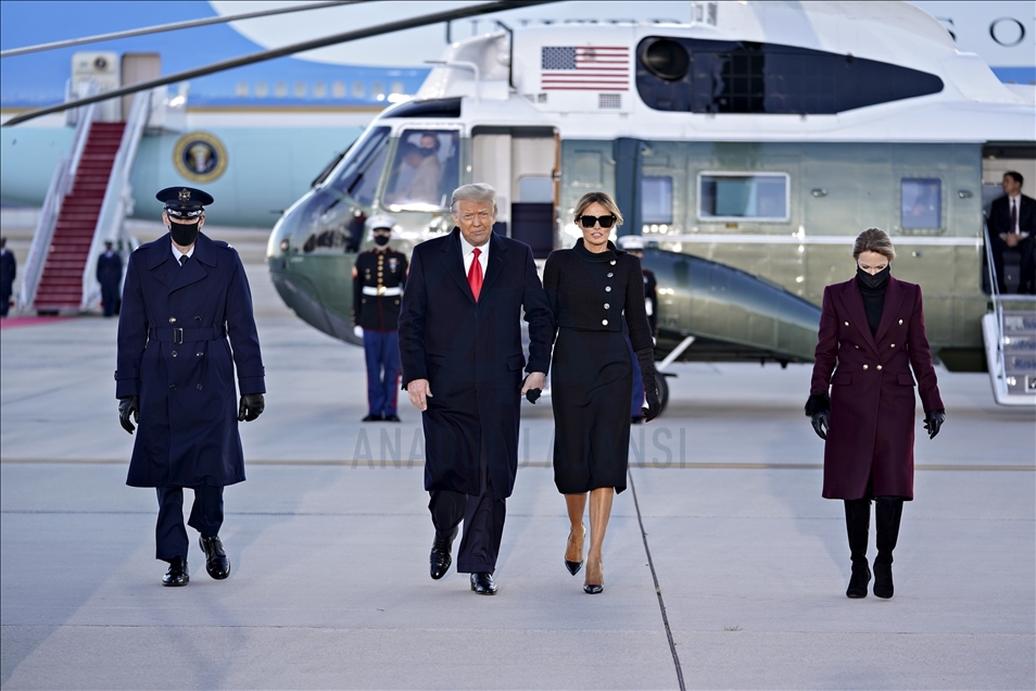 ABD Başkanı Donald Trump Beyaz Saray'dan ayrıldı