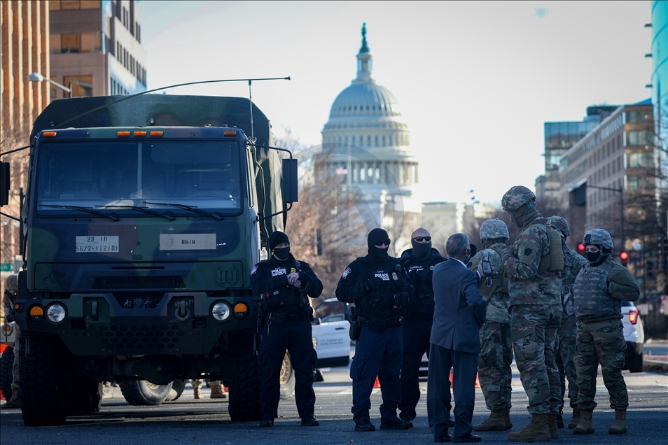 تشدید تدابیر امنیتی در واشنگتن در آستانه مراسم تحلیف بایدن