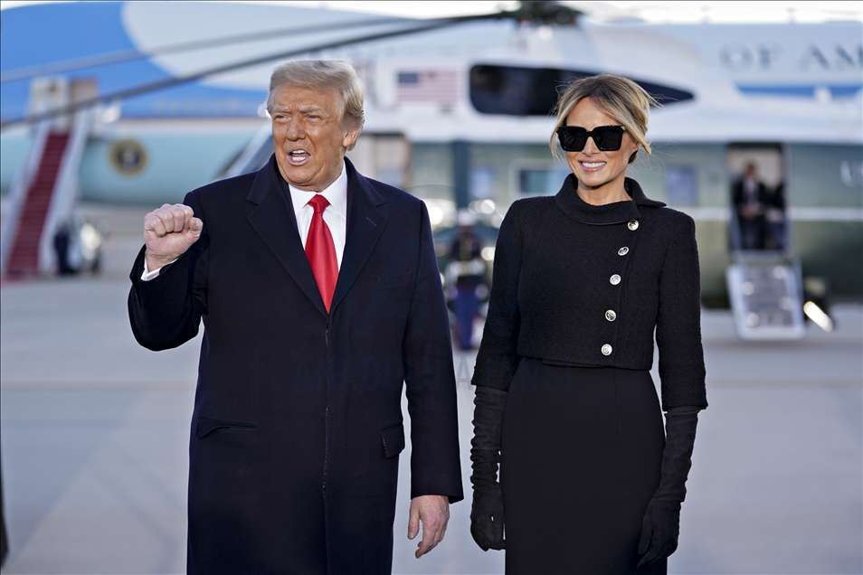 ABD Başkanı Donald Trump Beyaz Saray'dan ayrıldı