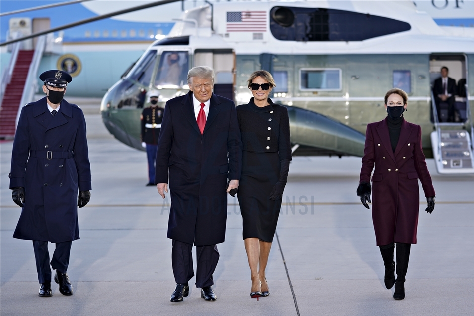 ABD Başkanı Donald Trump Beyaz Saray'dan ayrıldı