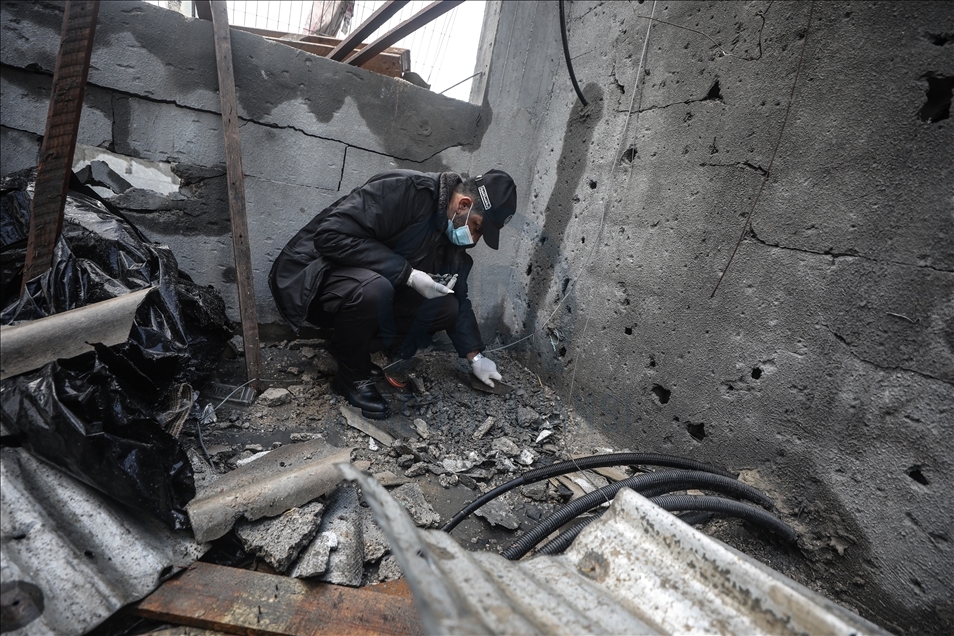 قذيفة إسرائيلية تصيب منزلا وسط غزة
