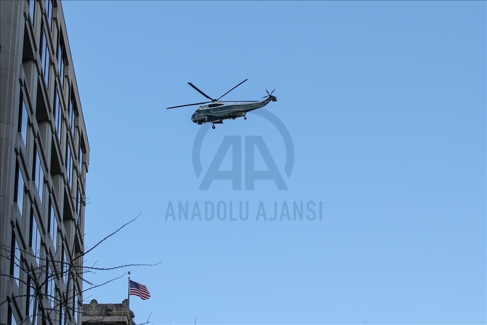 ABD Başkanı Donald Trump Beyaz Saray'dan ayrıldı