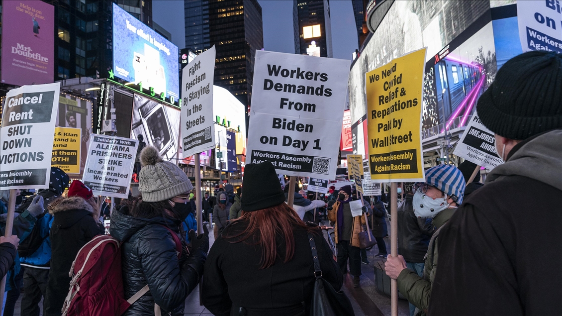 New York'ta ırkçılık karşıtı gösteri