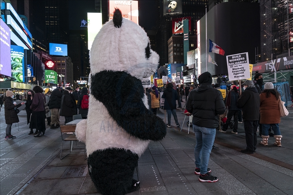 New York'ta ırkçılık karşıtı gösteri