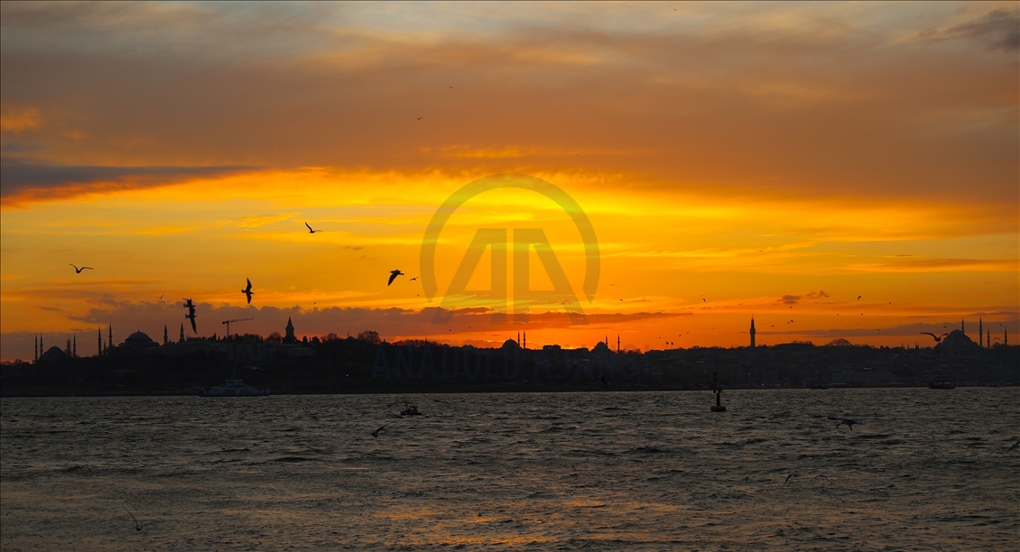 İstanbul'da gün batımı