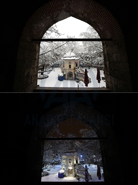 Fascinating sceneries of historical places in Turkey’s Bursa at day and night times