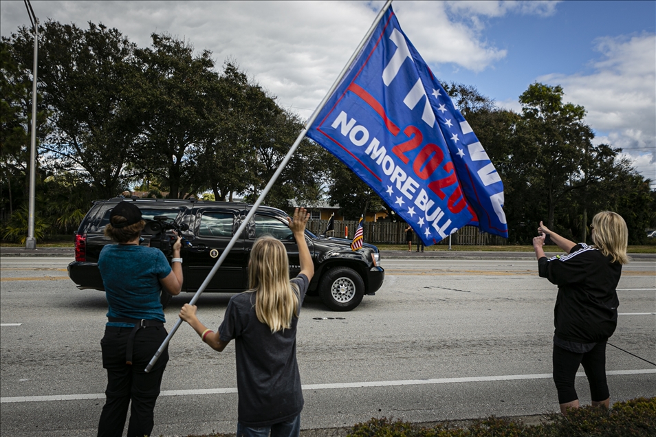 Beyaz Saray'dan ayrılan ABD Başkanı Trump Florida'ya ulaştı