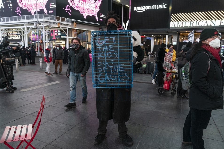 New York'ta ırkçılık karşıtı gösteri