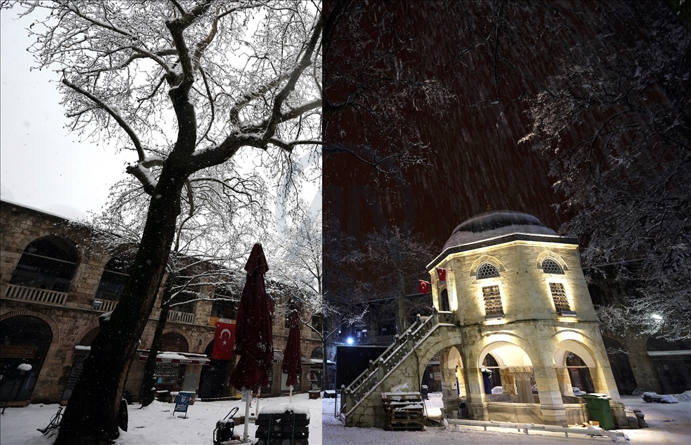 Fascinating sceneries of historical places in Turkey’s Bursa at day and night times