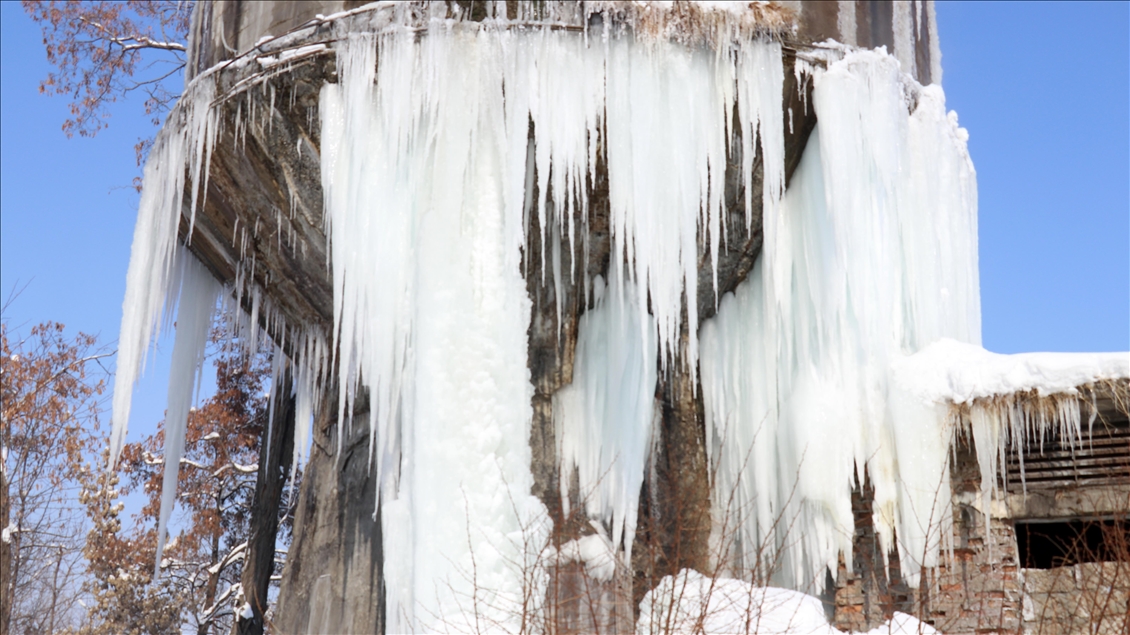 Blanket of snow, ice covers Agri province, Turkey