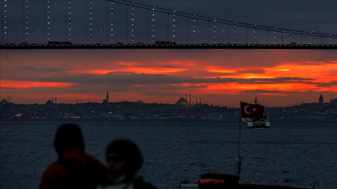İstanbul'da gün batımı 
