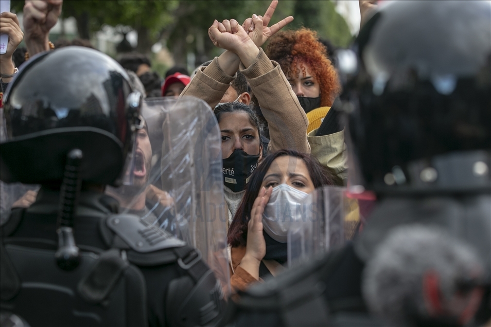 Manifestaciones en Túnez
