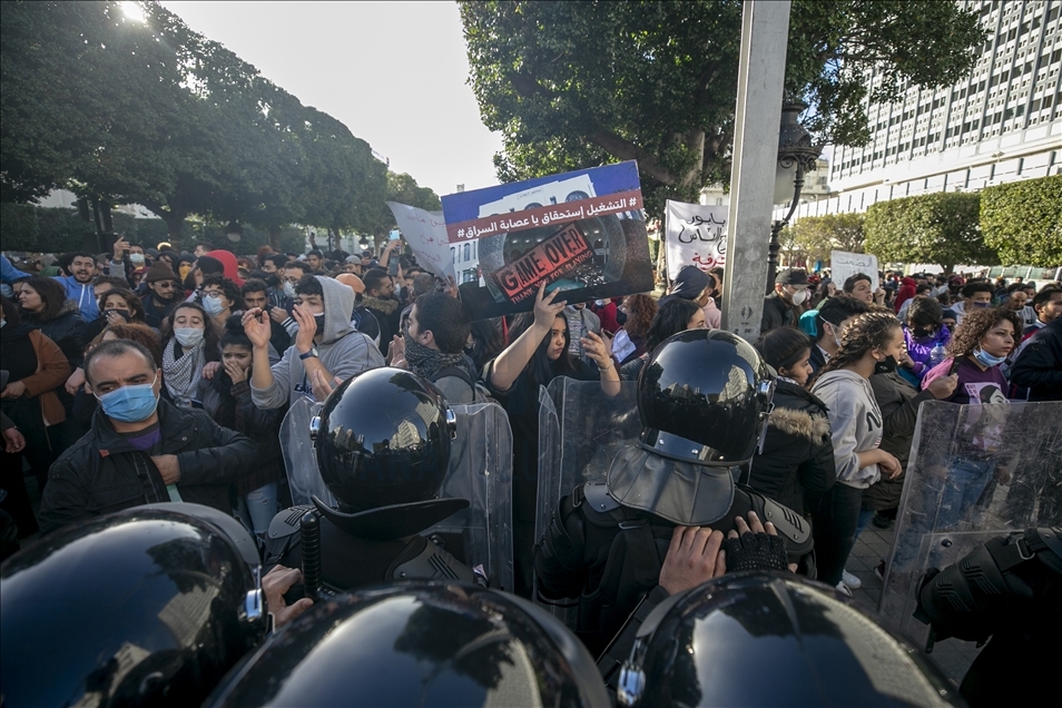 Manifestaciones en Túnez