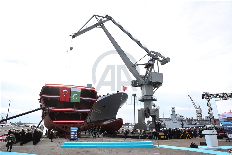 Istanbul (F-515) Frigate's launch ceremony