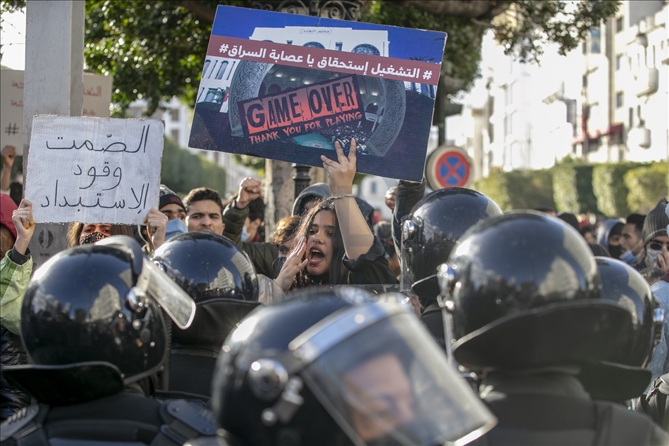 Manifestaciones en Túnez