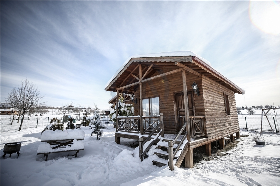 Un village de vacance, unique pour ses paysages, très apprécié pour des vacances d’hiver en isolement