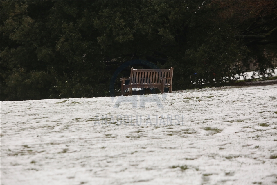 Snowfall in London