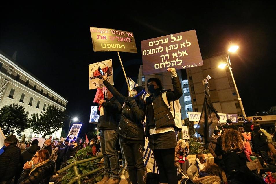   Kudüs'te Netanyahu karşıtı gösteriler sürüyor