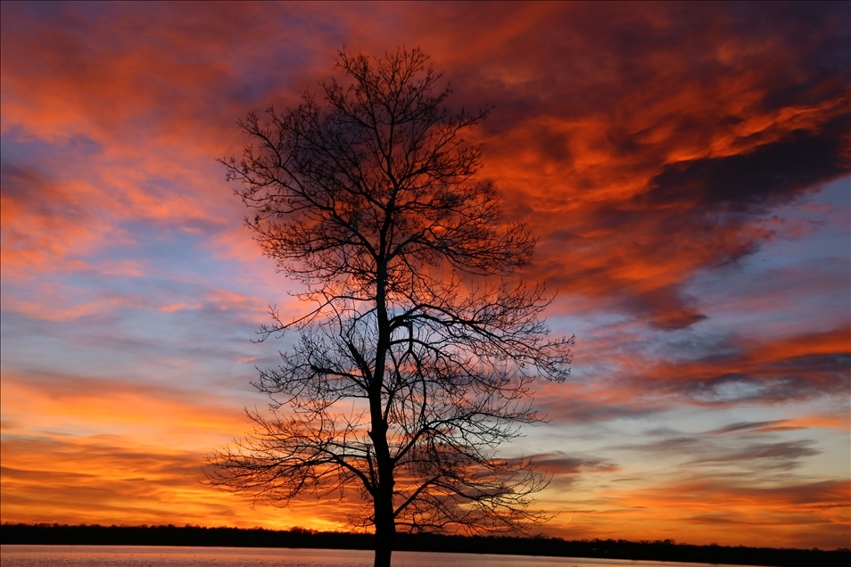 Kızılırmak Deltası'nda gün doğumu - Anadolu Ajansı