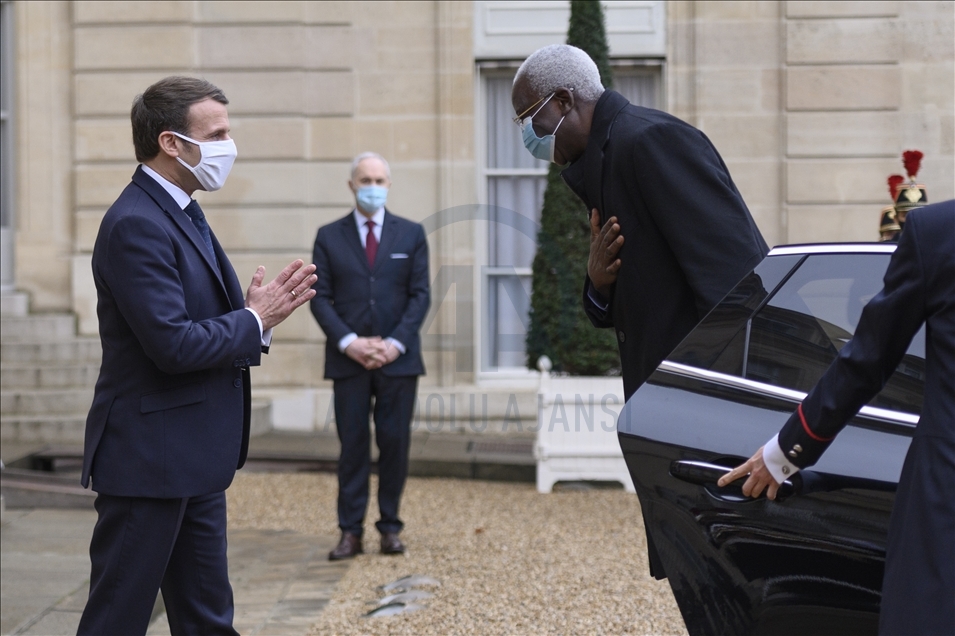 Emmanuel Macron received the President of the Transition of the Republic of Mali, Mr. Bah N'DAW at the Elysée Palace