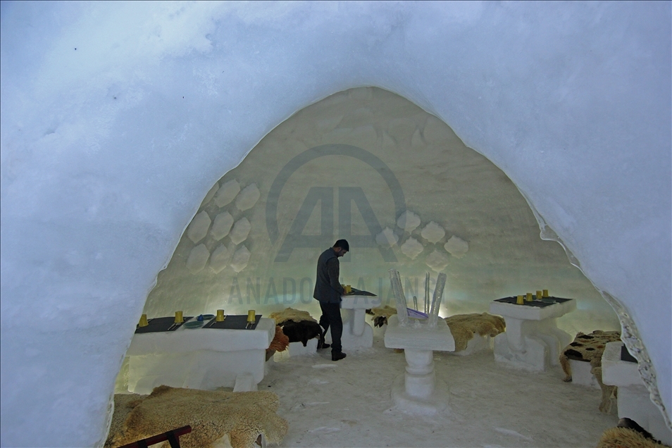 El primer café iglú de la India en la famosa estación de esquí de Gulmarg