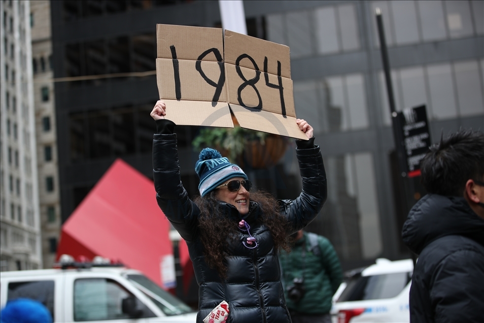 Manifestación "Re-Occupy Wall Street" (Volver a ocupar Wall Street) en Nueva York