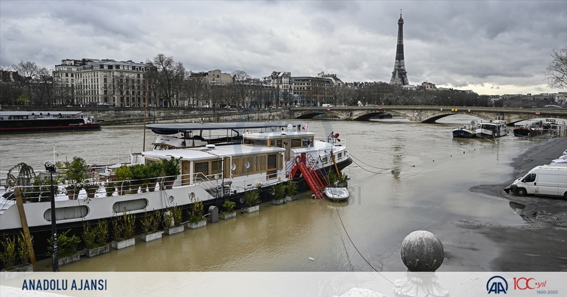 France : à Paris la Seine a débordé de son lit en raison de fortes pluies