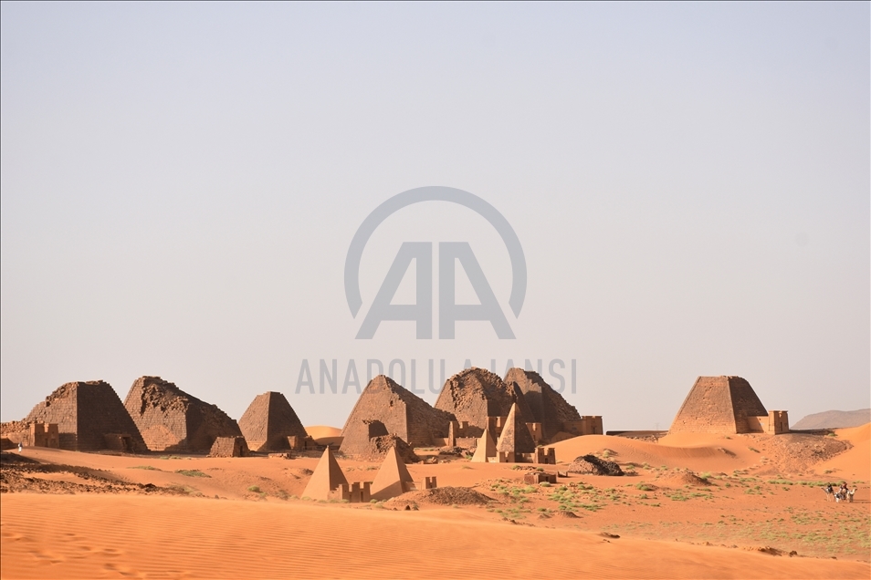 Meroe Pyramids in Sudan