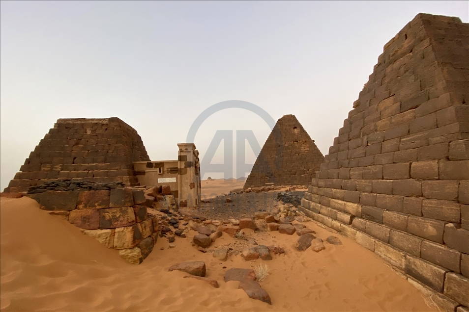 Meroe Pyramids in Sudan