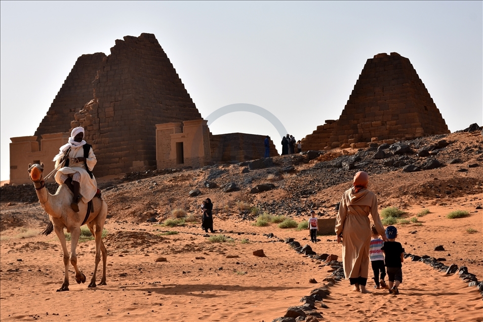 Meroe Pyramids in Sudan